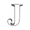 GIF animado (47783) Letra j silueta