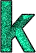 GIF animado (47911) Letra k esmeralda