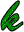 GIF animado (48000) Letra k verde
