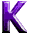GIF animado (48157) Letra k verde morada