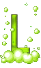 GIF animado (48094) Letra l burbujas