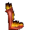 GIF animado (45637) Letra l llamas fuego