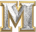 GIF animado (46359) Letra m brillantitos