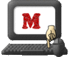 GIF animado (45209) Letra m teclado