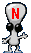 GIF animado (46712) Letra n alien