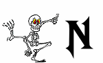 GIF animado (45558) Letra n esqueleto