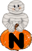 GIF animado (45705) Letra n momia
