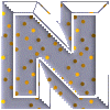 GIF animado (47437) Letra n pepitas oro