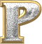 GIF animado (46362) Letra p brillantitos