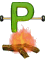 GIF animado (47393) Letra p parrilla
