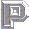 GIF animado (47439) Letra p pepitas oro