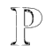 GIF animado (47788) Letra p silueta