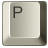 GIF animado (45280) Letra p tecla