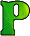 GIF animado (47813) Letra p verde