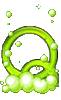 GIF animado (48099) Letra q burbujas