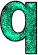 GIF animado (47917) Letra q esmeralda