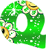 GIF animado (48127) Letra q verde flores