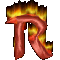 GIF animado (45643) Letra r llamas fuego