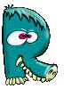 GIF animado (45747) Letra r monstruosa