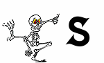 GIF animado (45563) Letra s esqueleto