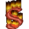 GIF animado (45644) Letra s llamas fuego