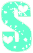 GIF animado (47893) Letra s verde corazones