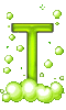 GIF animado (48102) Letra t burbujas