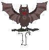 GIF animado (45775) Letra t murcielago