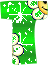 GIF animado (48130) Letra t verde flores