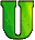 GIF animado (47818) Letra u verde