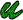 GIF animado (48010) Letra u verde