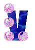GIF animado (46301) Letra v alfabeto braile