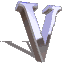 GIF animado (47213) Letra v metalica