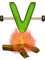 GIF animado (47399) Letra v parrilla