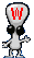 GIF animado (46721) Letra w alien