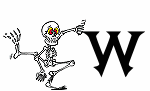 GIF animado (45567) Letra w esqueleto