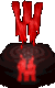 GIF animado (45855) Letra w sangrienta