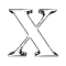GIF animado (47795) Letra x silueta