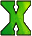 GIF animado (47821) Letra x verde