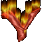 GIF animado (45650) Letra y llamas fuego