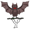 GIF animado (45780) Letra y murcielago