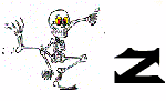 GIF animado (45570) Letra z esqueleto