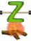 GIF animado (47403) Letra z parrilla
