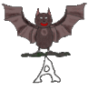GIF animado (45782) Letras murcielagos