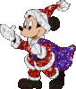 GIF animado (59065) Mickey papa noel glitter