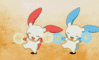 GIF animado (53366) Minun plusle bailando