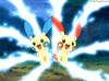 GIF animado (53374) Minun plusle rayos