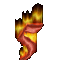 GIF animado (45657) Numero 5 llamas fuego