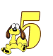 GIF animado (48355) Numero cinco