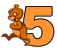 GIF animado (48360) Numero cinco